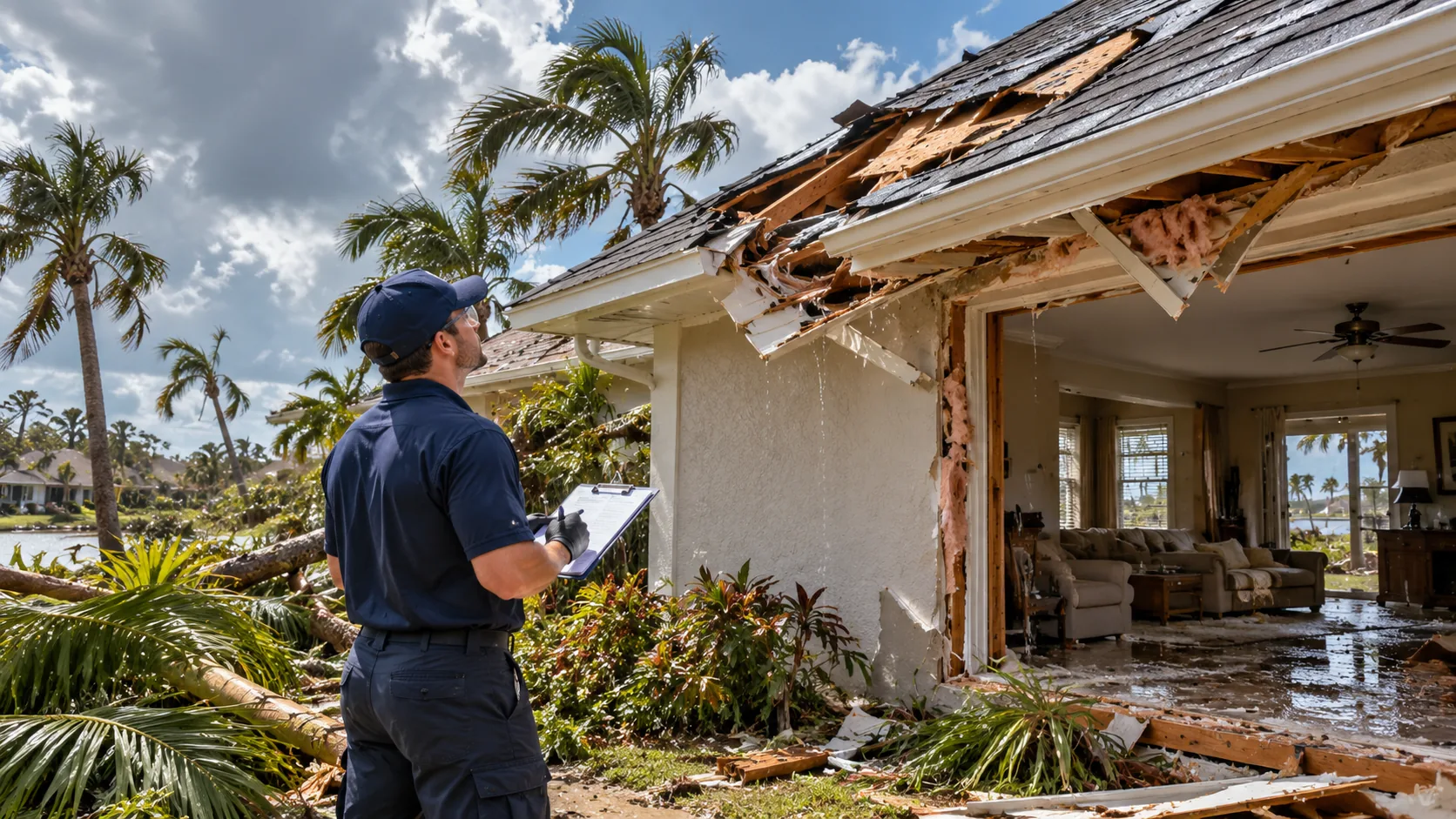 Storm Damage Restoration restoration scene