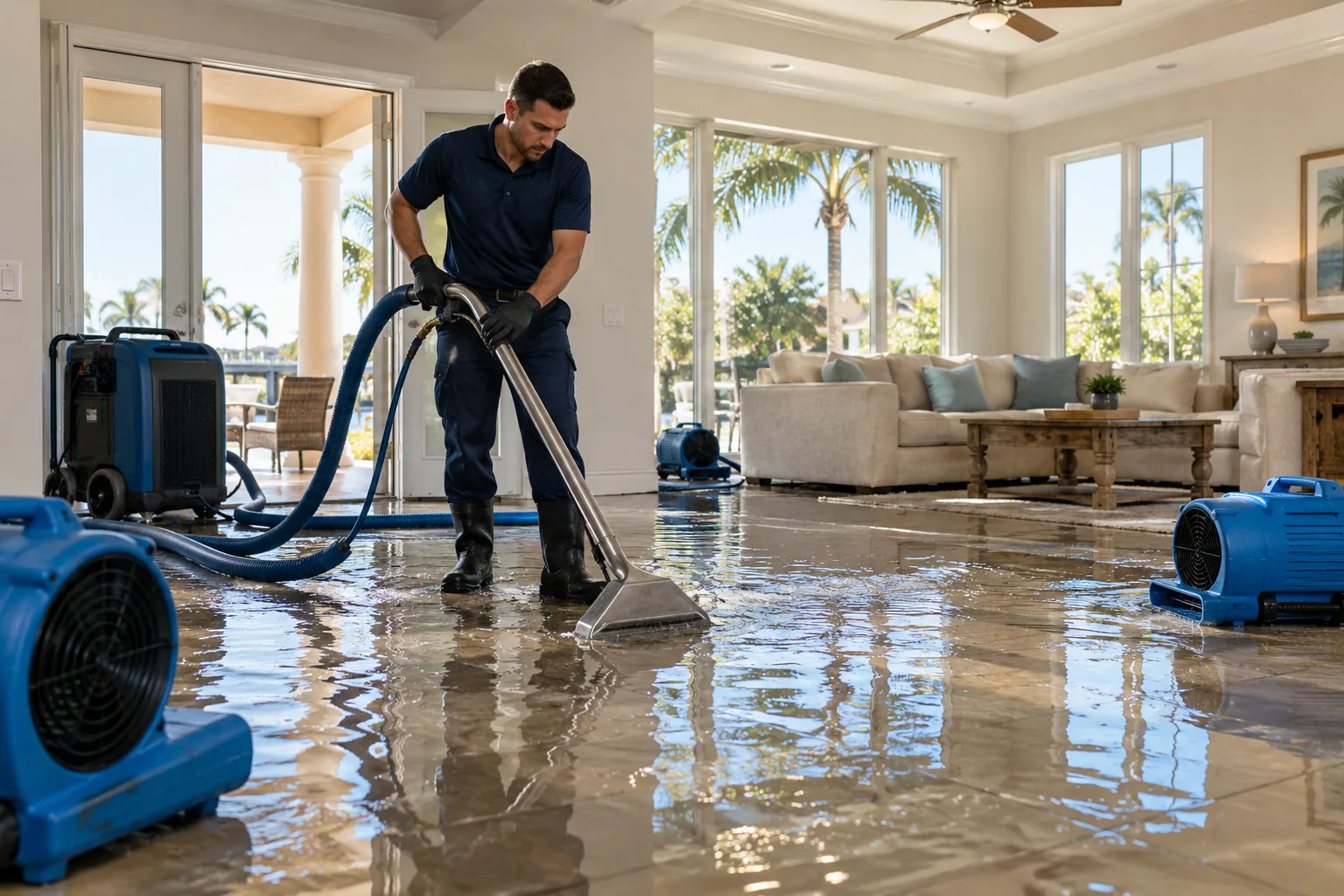 Water Damage Restoration restoration scene
